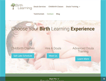 Tablet Screenshot of birthlearning.com